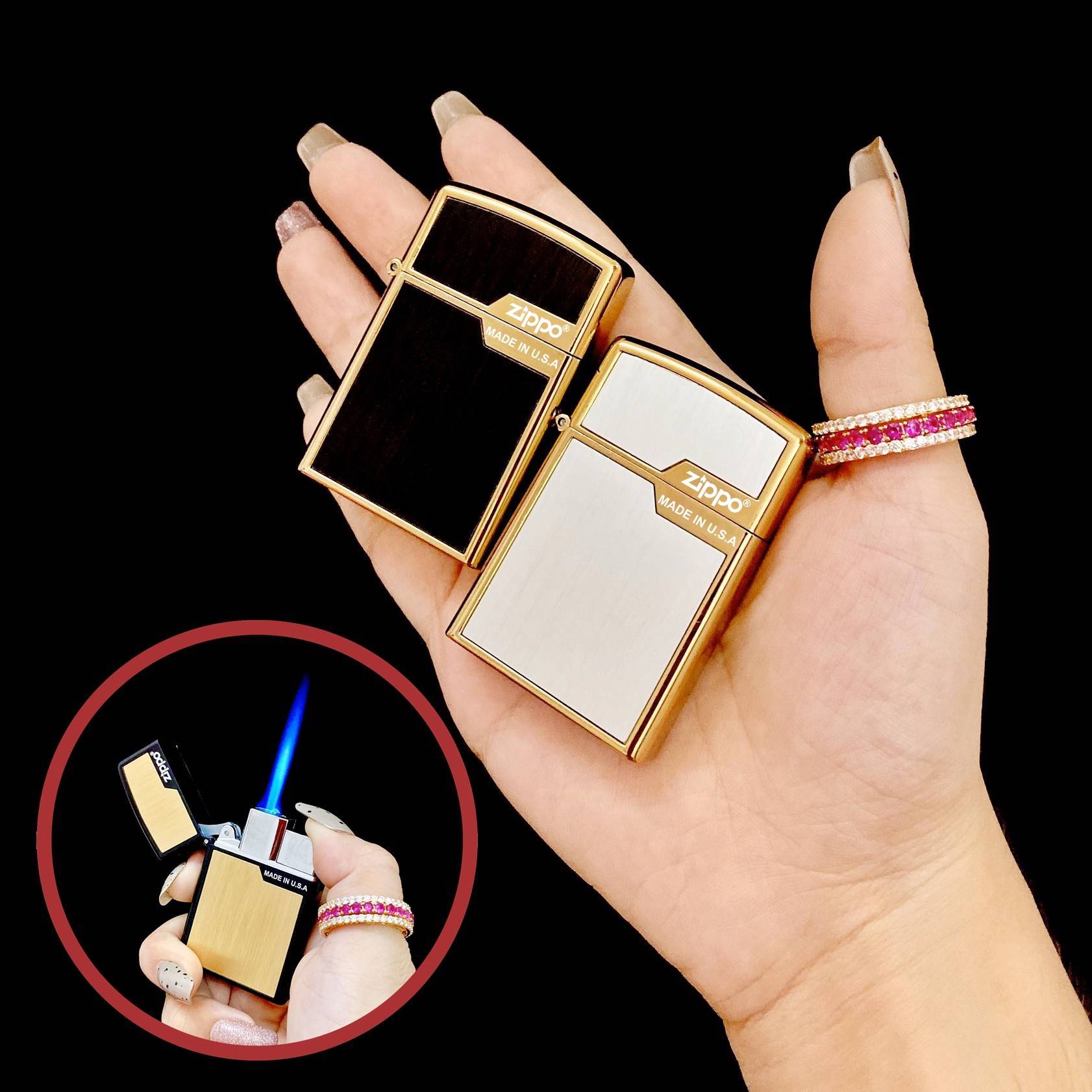 BẬT LỬA ZIPPO LỬA KHÈ - (XÀI GAS)