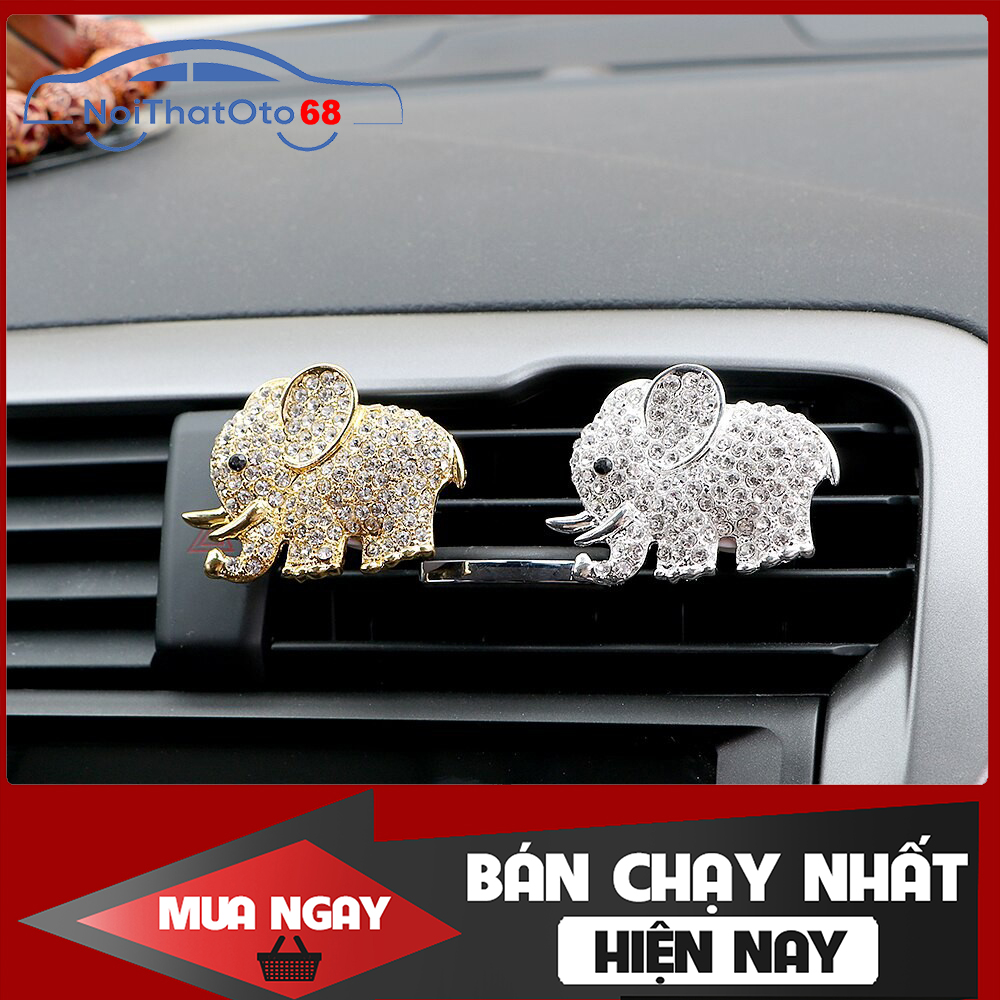 Sáp thơm con voi kẹp cửa gió điều hòa xe ôtô, xe hơi