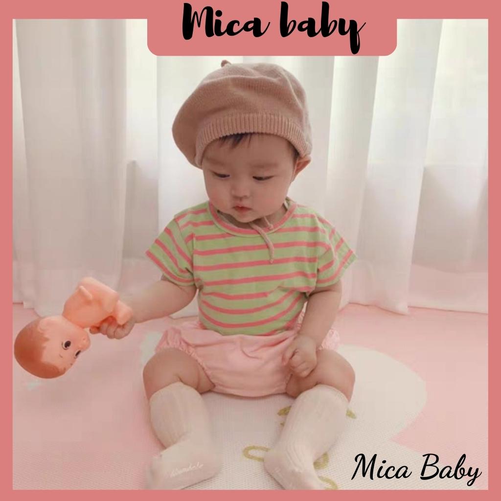 Mũ nồi len trơn cực dễ thương cho bé Mica baby 6 tháng - 4 tuổi MN78