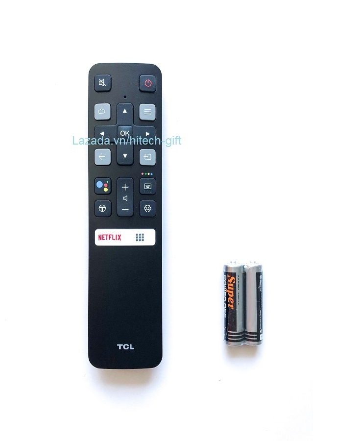 Remote điều khiển tivi tcl bằng giọng nói rc802v fmr1 internet smart tv netflix kèm pin aaa