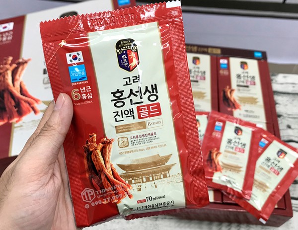 [HCM]Nước hồng sâm Hàn Quốc Daehan hộp 24 gói x 70ml