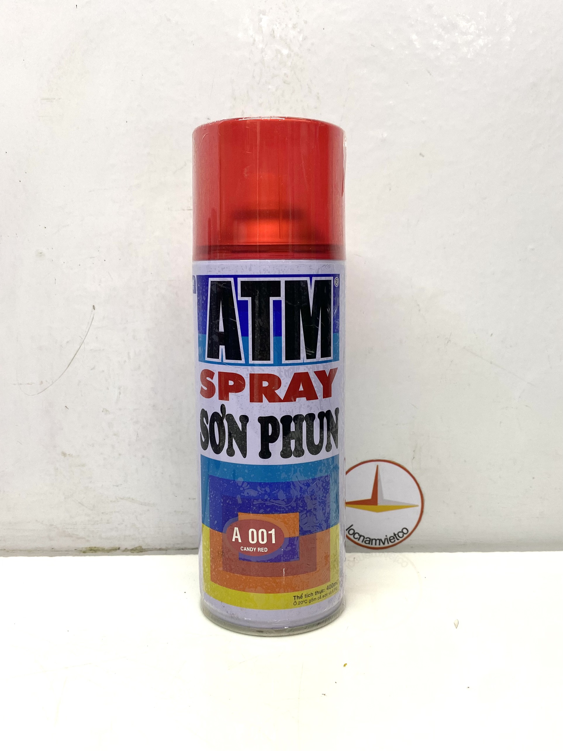 Sơn xịt xe máy ATM màu đỏ Candy A001