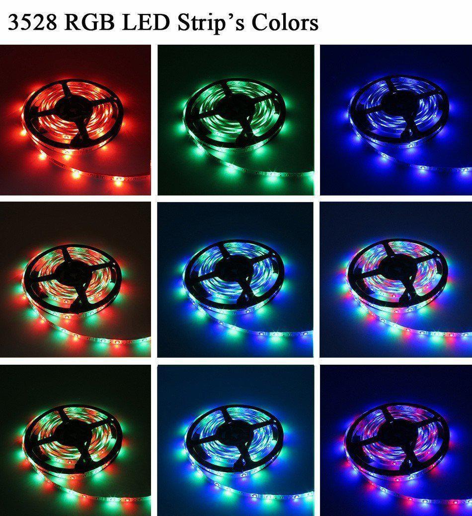 Đèn Led 5M Không Thấm Nước 3528 RGB + Nguồn + Remote