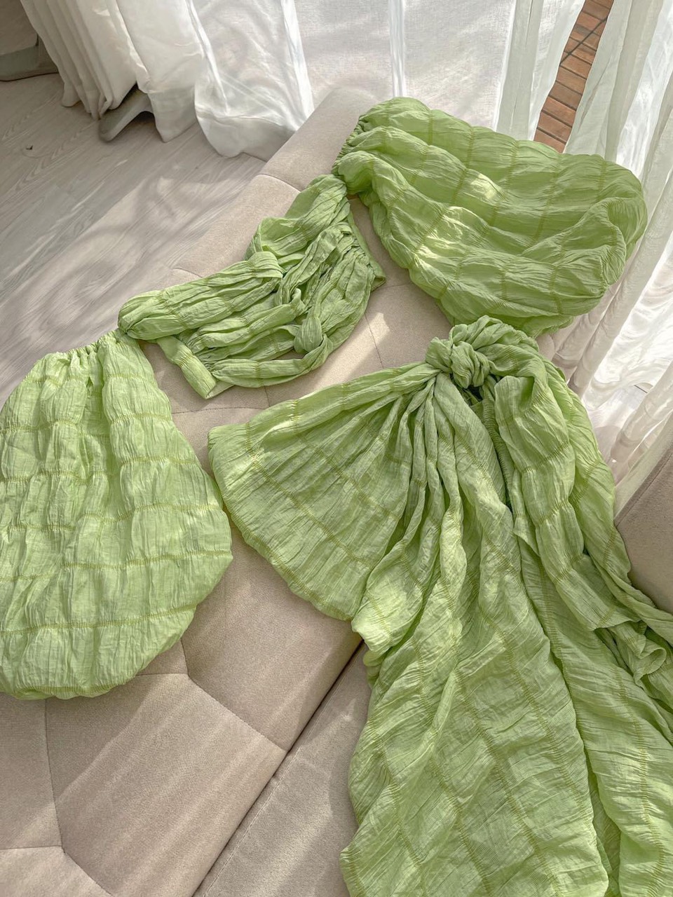 Set maxi bikini đi biển gồm 3 món ( chất liệu xốp) TD080