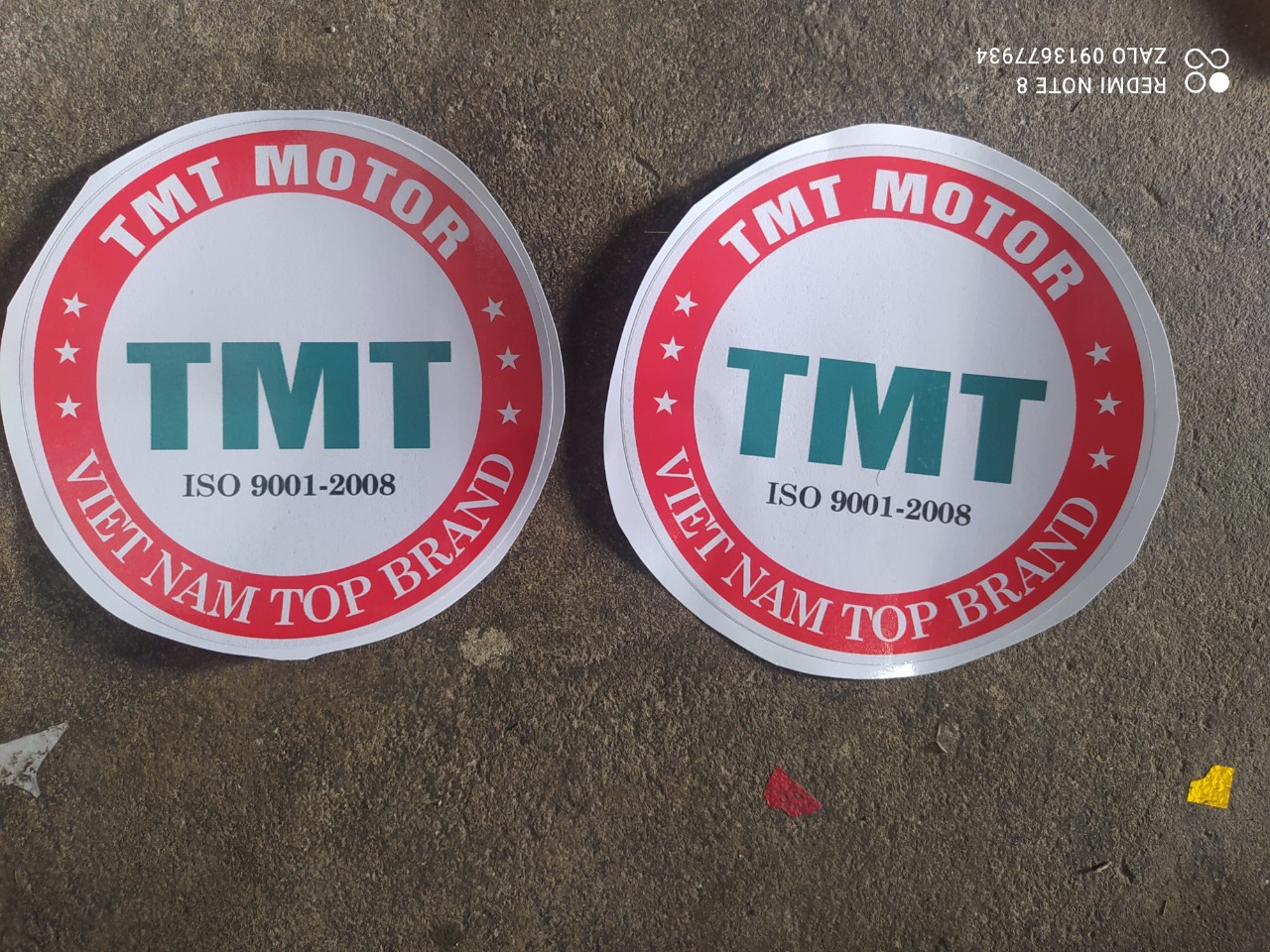 Tem decal dán cánh cửa , tem trang trí xe tải Cửu Long(Sl 2 tem dán 2 bên cửa)