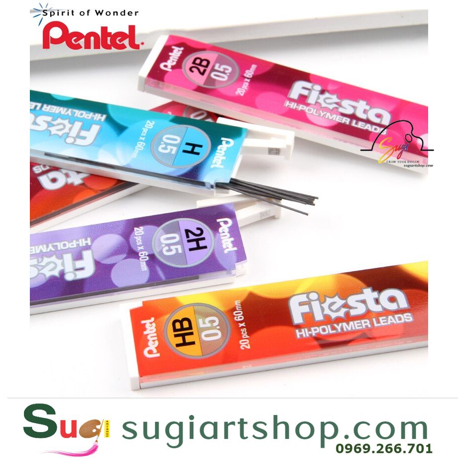 [SUGI ART SHOP] RUỘT CHÌ BẤM / NGÒI CHÌ BẤM PENTEL 0.5mm