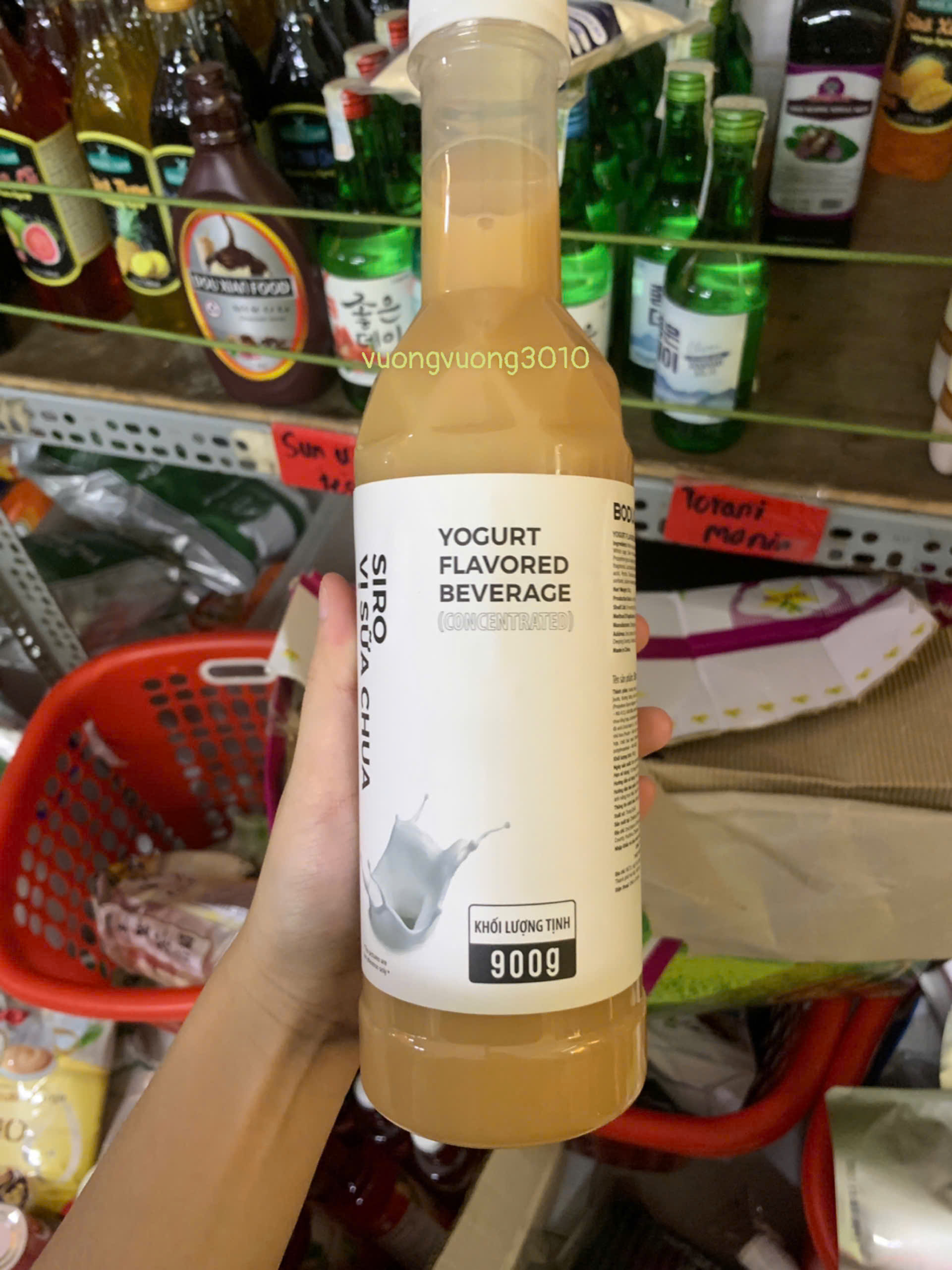 Siro sữa chua Boduo (chai 900g)