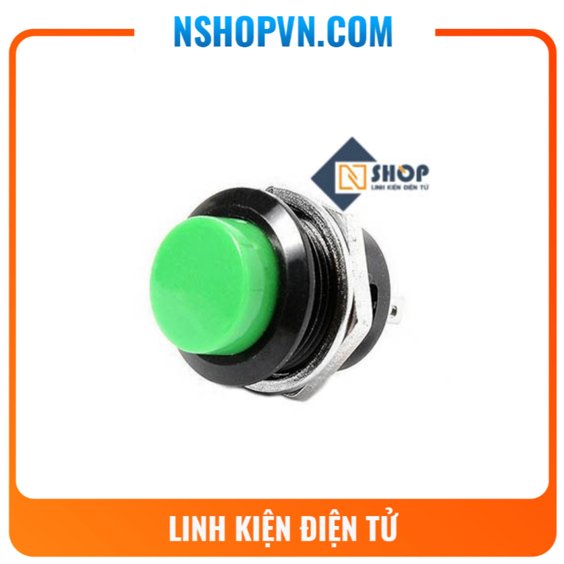 2 Nút nhấn nhả R13-507 16mm (xanh)