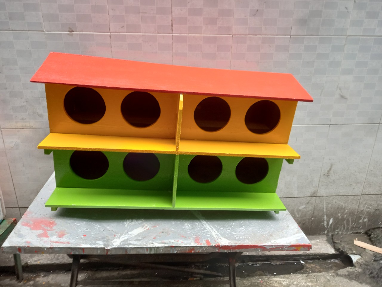 Chuồng chim bồ câu 8 Lỗ bằng gỗ
