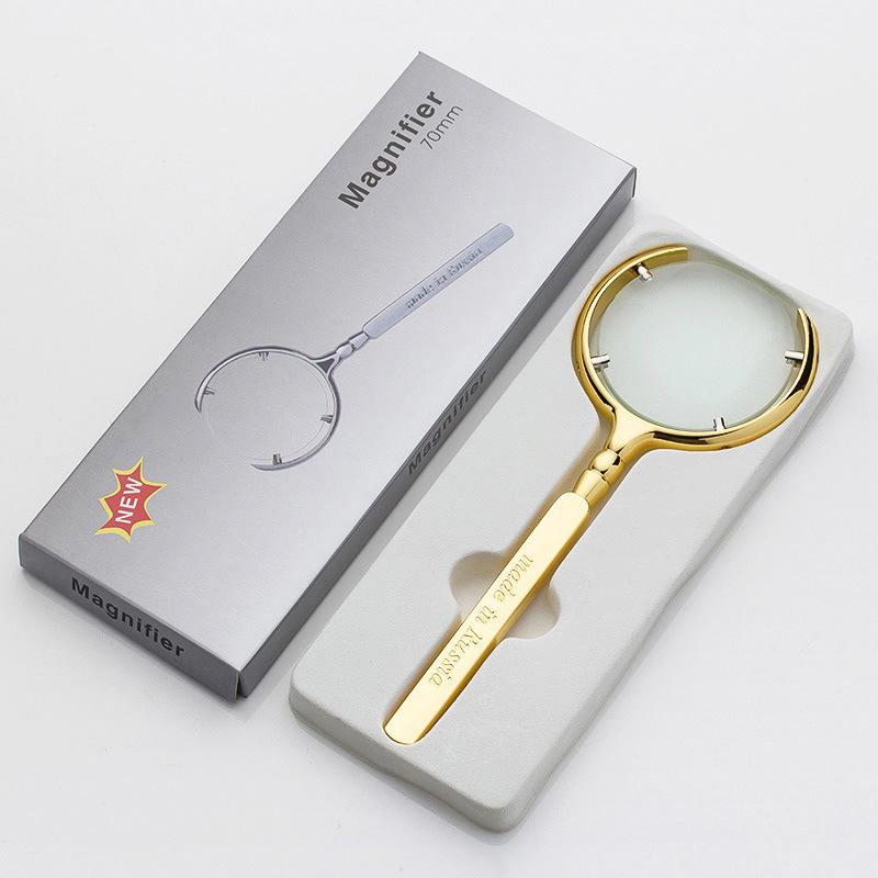 [HCM]Kính lúp cao cấp Russia Metal Magnifier 60mm (Gold)
