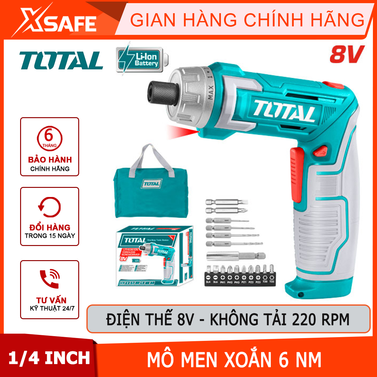 Tsdli0802 8V battery screwdriver