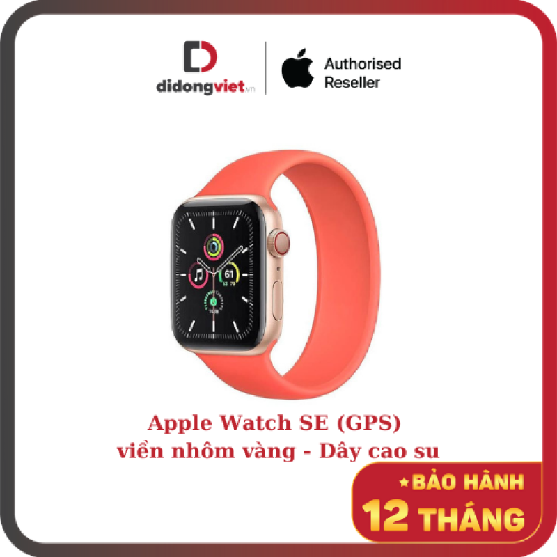 Apple Watch SE GPS Viền Nhôm Dây Cao Su (Full VAT) New Chính Hãng Nguyên Seal