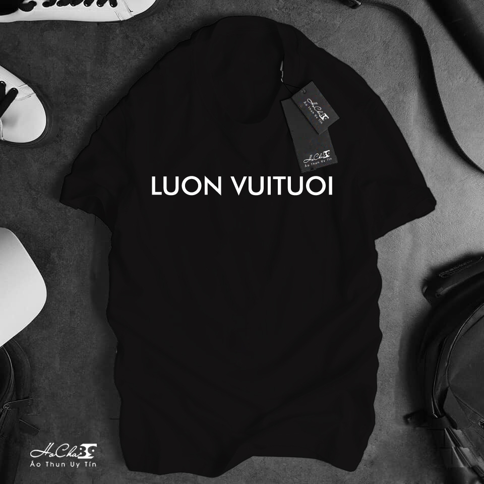 Áo thun luon vui tuoi - hocha89 -vải áo thun cotton cao cấp co giản 4 chiều siêu mát - hc078