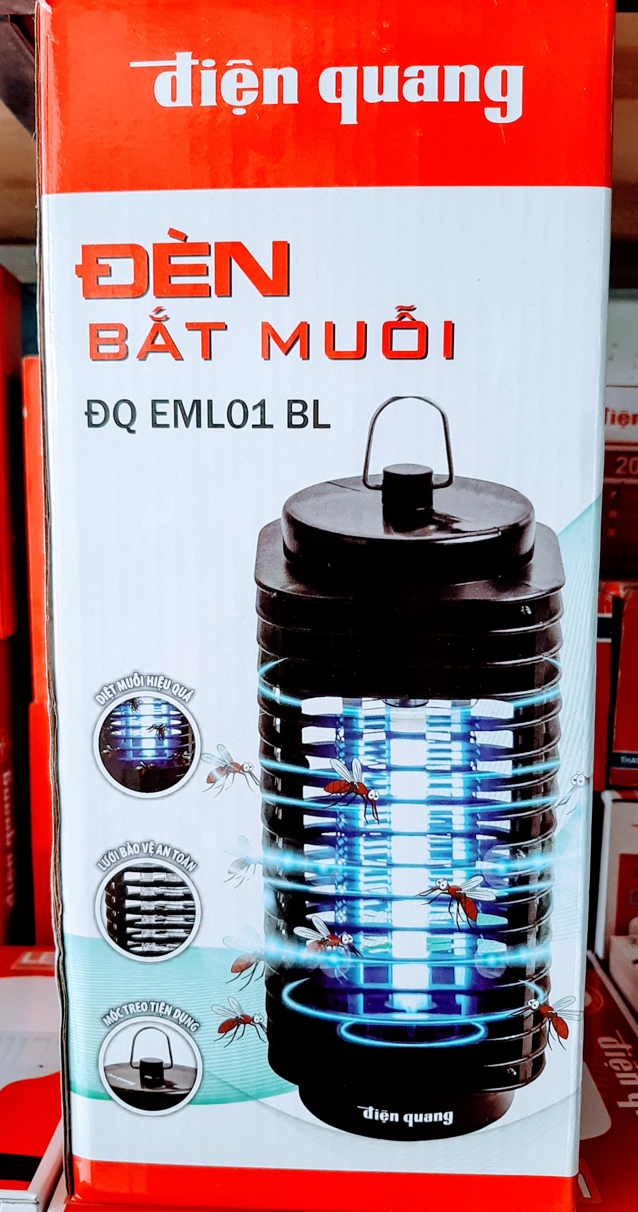 ( Chính Hãng ) ĐÈN BẮT MUỖI ĐIỆN QUANG ĐQ EML01 BL