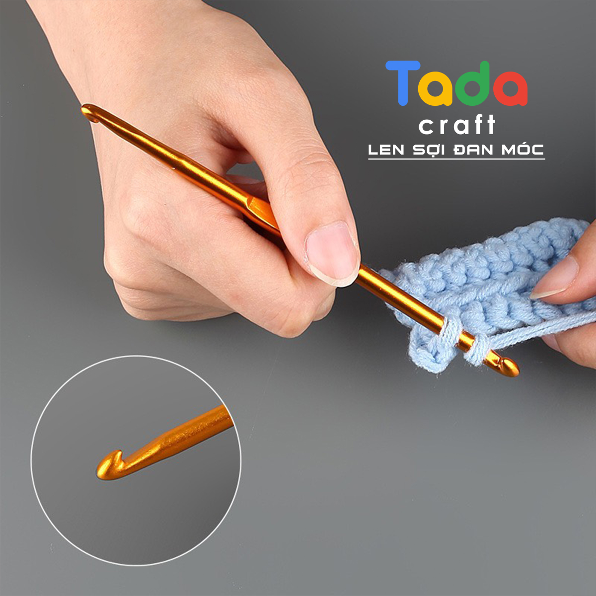Kim Móc 2 Đầu Cán Vàng Size 1.0mm đến 10mm