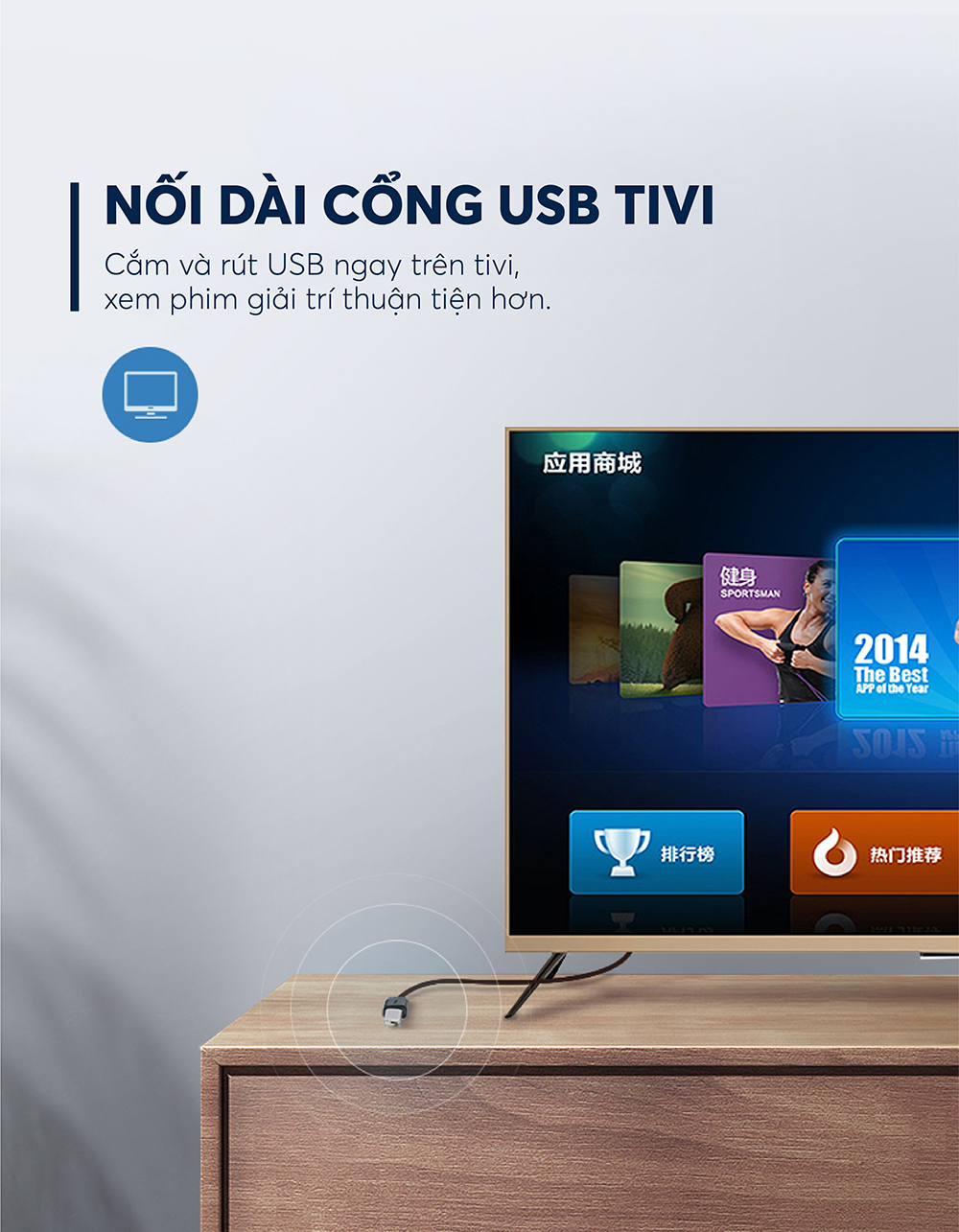 Dây nối dài USB 2.0 UGREEN US103 | Tốc độ truyền dữ liệu lên đến 480Mbps | Tương thích hoàn toàn với các máy PC và Mac | Bảo Hành 18 Tháng 1 Đổi 1 | 10313 10314 10315 10316 10317 10318.