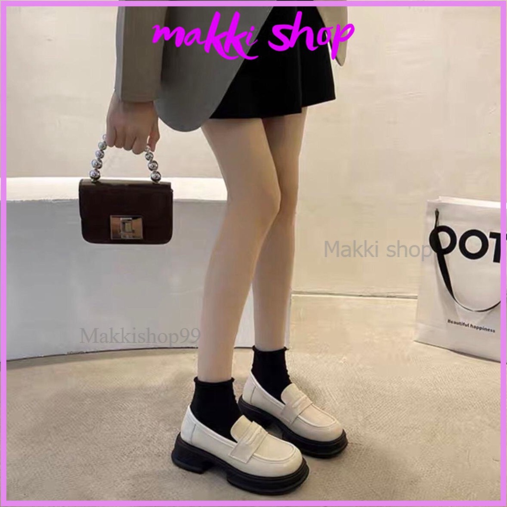 Bốt xuka cổ thấp đế cao 5cm Mũi tròn