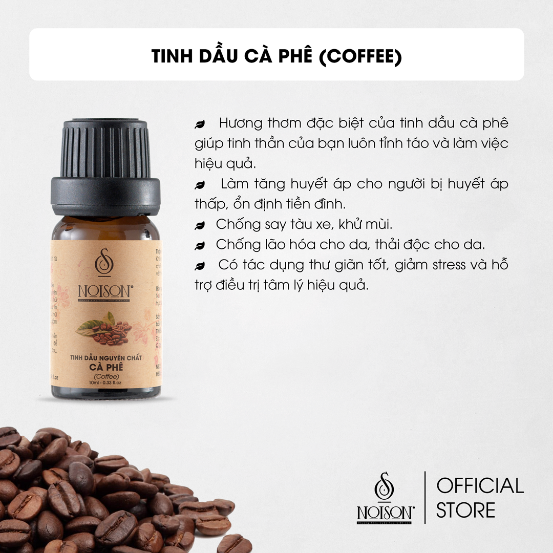 [HCM]Tinh dầu Cà phê Noison | Coffee Essential Oil | Nhập khẩu Ấn Độ
