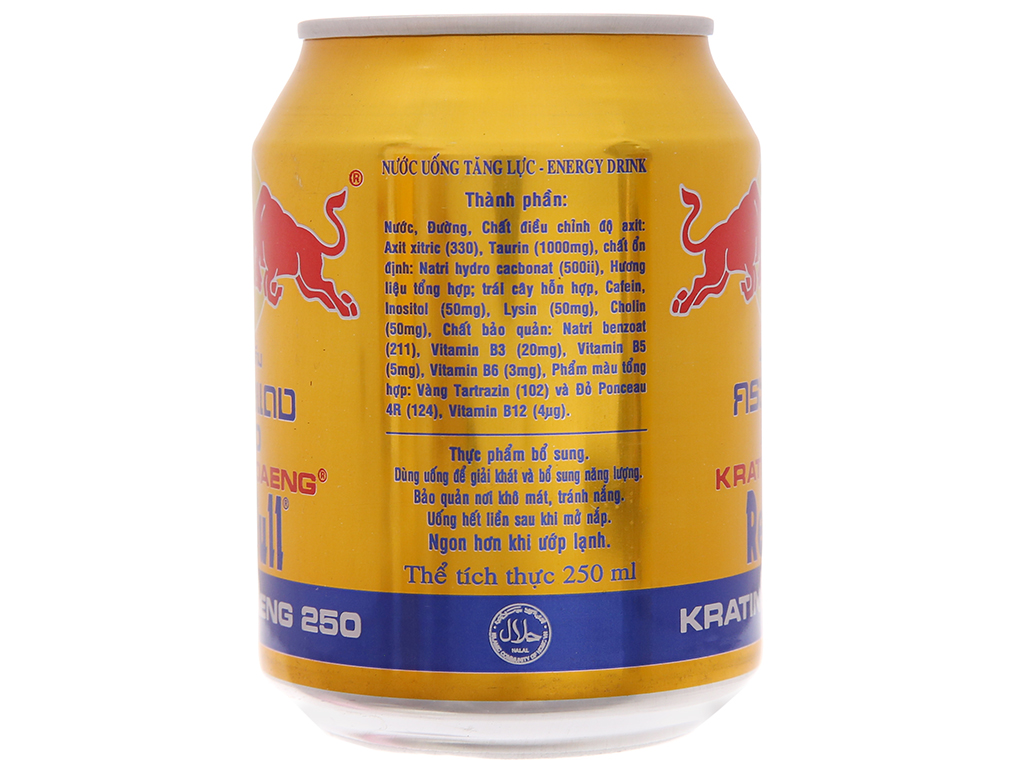 Lốc 6 lon nước tăng lực Redbull 250ml