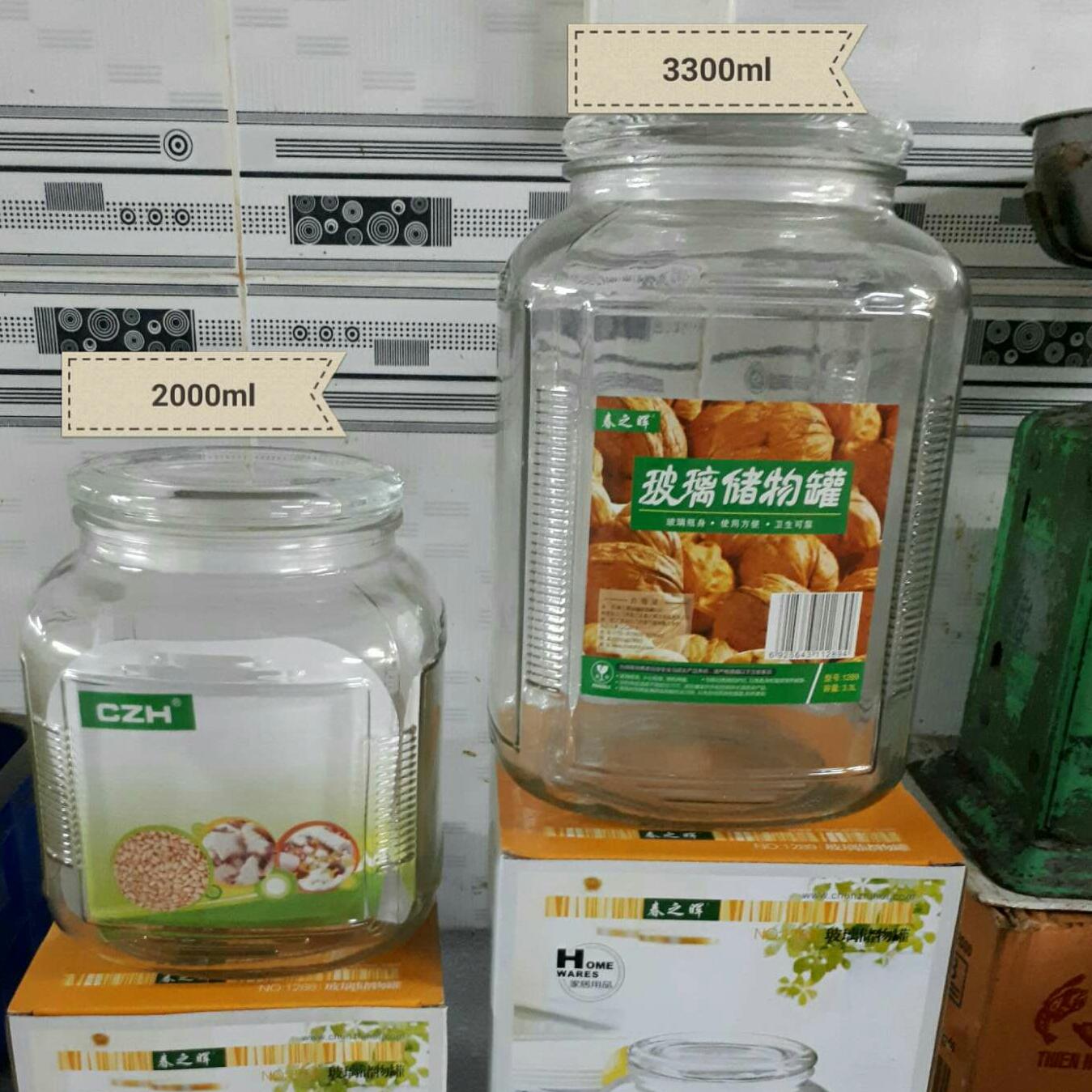 Hủ thuy tinh 3300ml