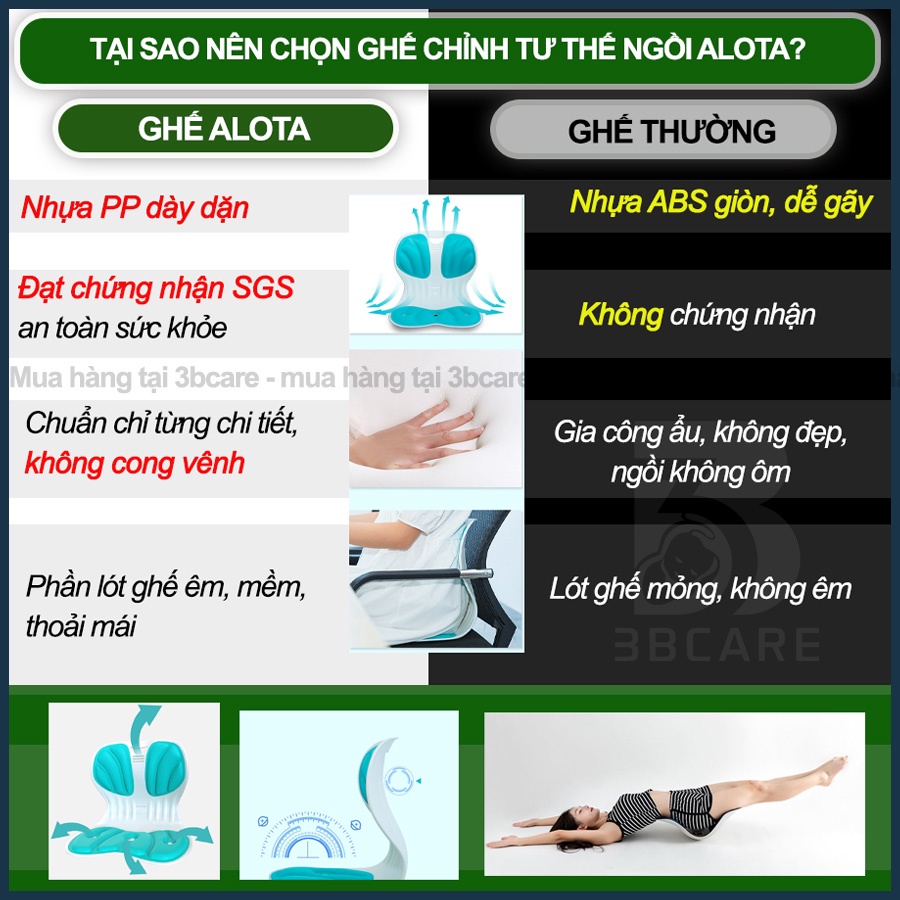 Ghế Chỉnh Dáng Ngồi Đúng Chống Gù Lưng, Bảo Vệ Cột Sống, Phù Hợp Mọi Đối Tượng - Ghế Công Thái Học Chống Gù Chất Liệu Thoáng Mát