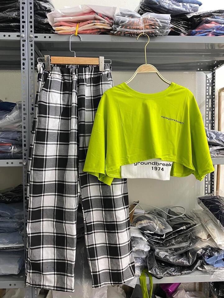 SET BAGGY CARO + SET CROPTOP 1974