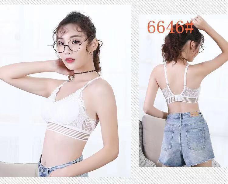 Áo Lót Nữ Bra Ren Hoa Cài Sau Móc Mã 6646 – Êm Ái, Nữ Tính, Tôn Dáng