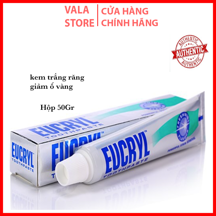 Kem Đánh Răng Làm Trắng Răng Hương Bạc Hà EUCRYL Tooth Paste Freshmint 50g
