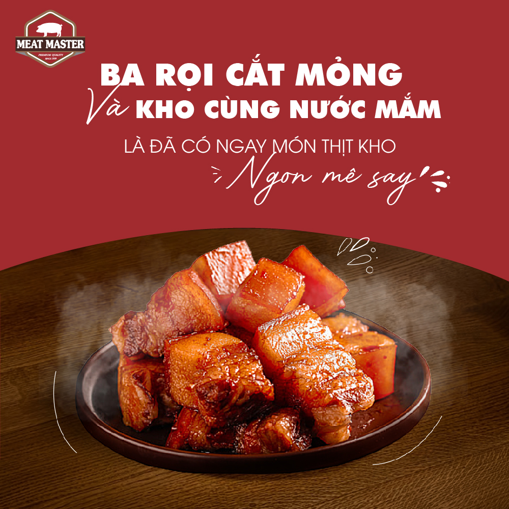 Ba rọi heo Meat Master ( 400G ) - Thịt heo mát ngon, mềm mọng, ngọt thịt