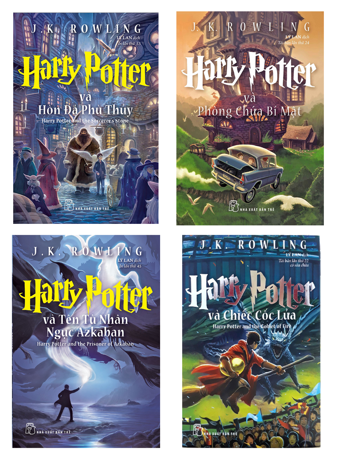 Sách – Combo Harry Potter 4 Tập (Tập 1 - 4) (TRẺ)  – Newshop