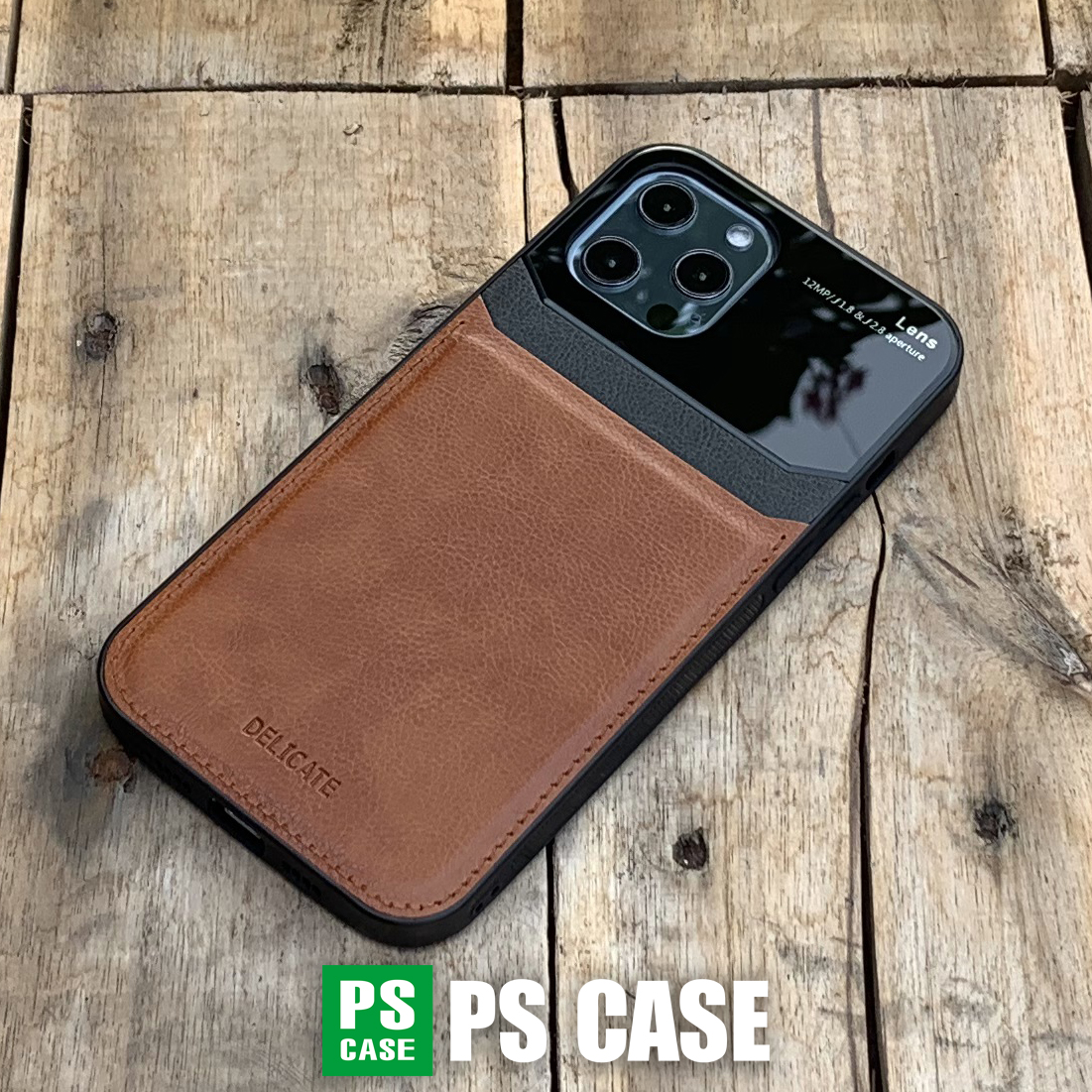 Ốp lưng da kính cao cấp dành cho iPhone 12 Mini / 12 / 12 Pro / 12 Pro Max