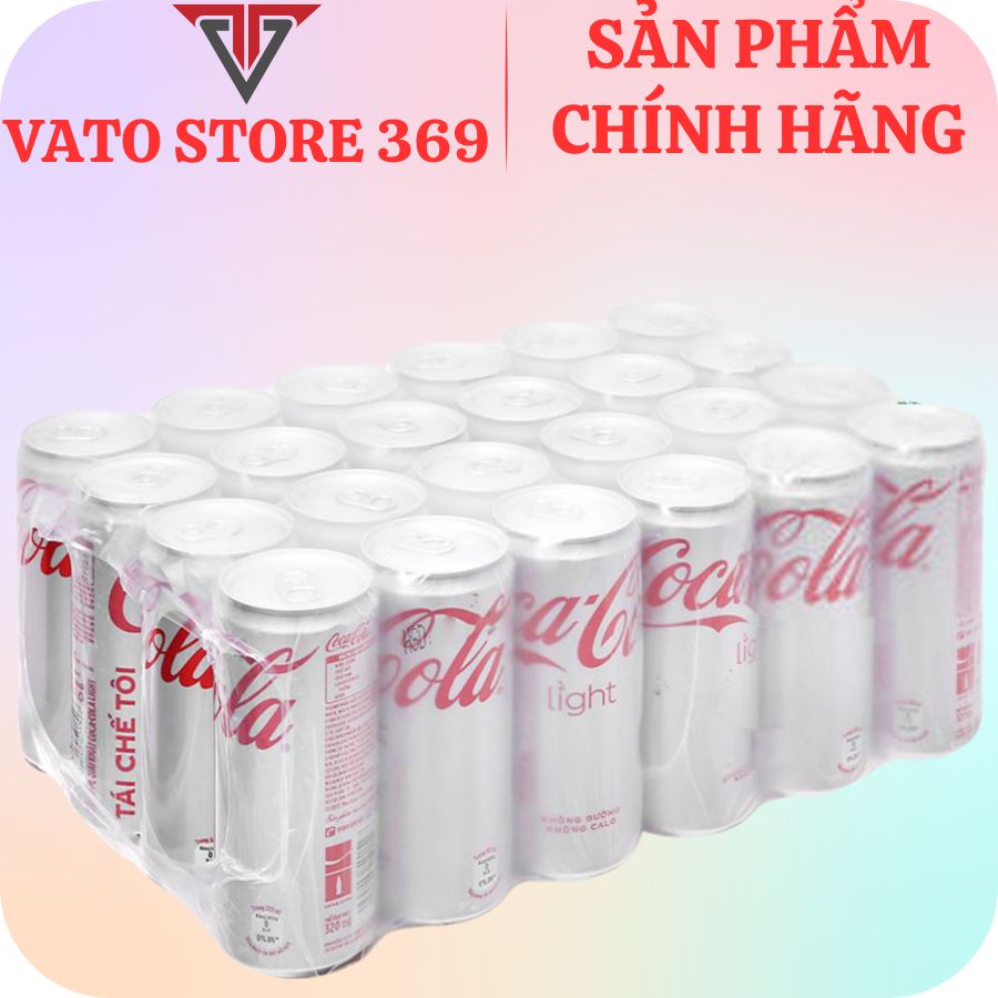 Cocacola Light Carbonated Soft Drink Can 320ml