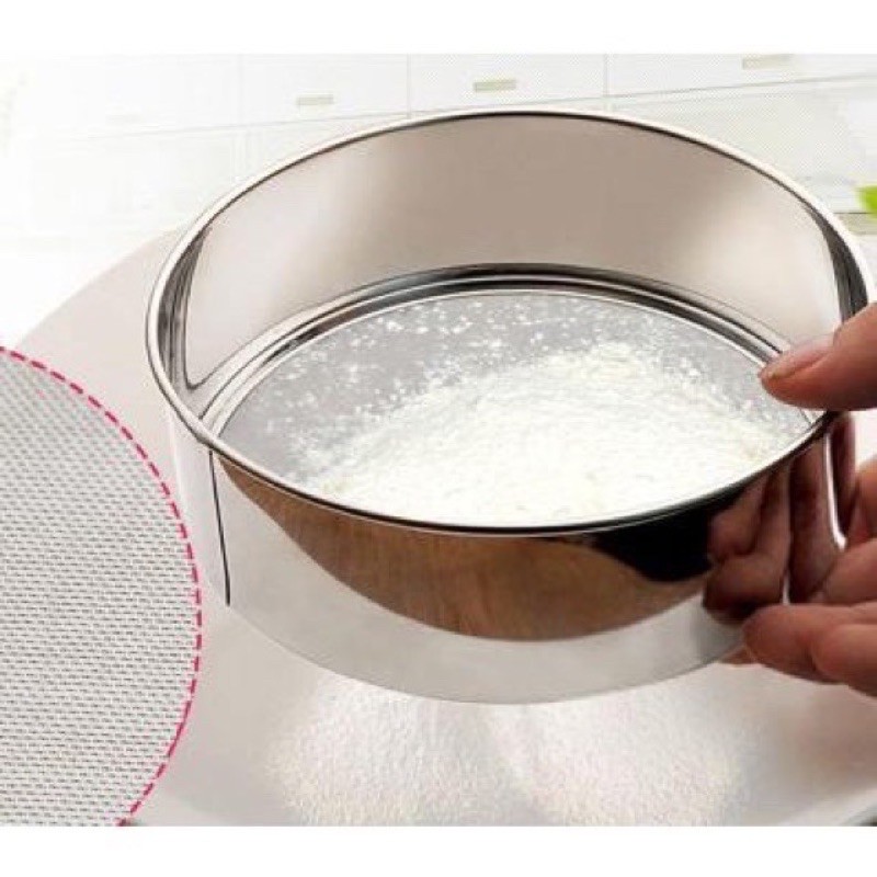 Rây Bột Tròn Inox 15 Cm