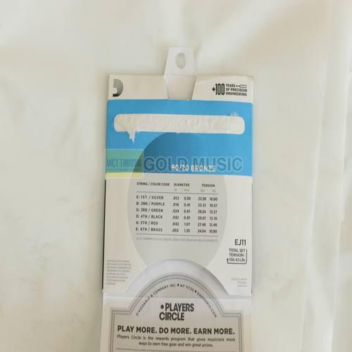 Dây Đàn Guitar Acoustic - D'Addario EJ11
