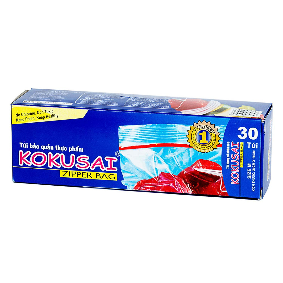 Túi zipper bảo quản thực phẩm Kokusai  (10-50 túi)