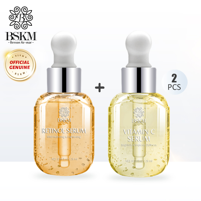 BSKM Serum Dưỡng Trắng Da Retinol Serum Vitamin C Bộ Dưỡng Da Làm Trắng Da