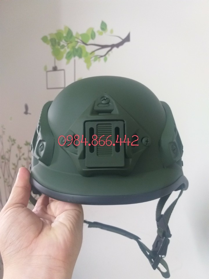 [HCM]Nón bảo hiểm lính vành cao cấp.