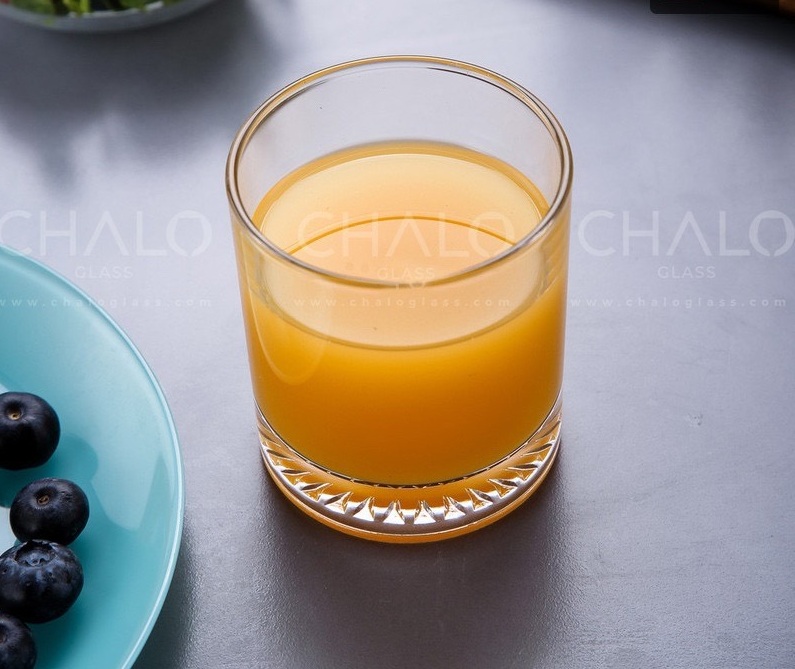 Bộ cốc thuỷ tinh đáy hoa inion 245ml, ly cốc thuỷ tinh sang chảnh