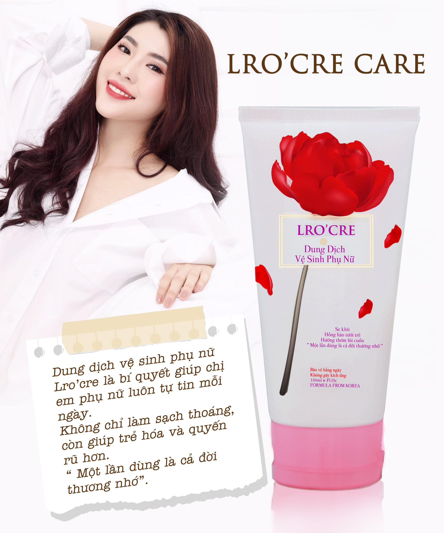 Dung Dịch Vệ Sinh Phụ Nữ Lro'Cre Soft Femicare 150ml