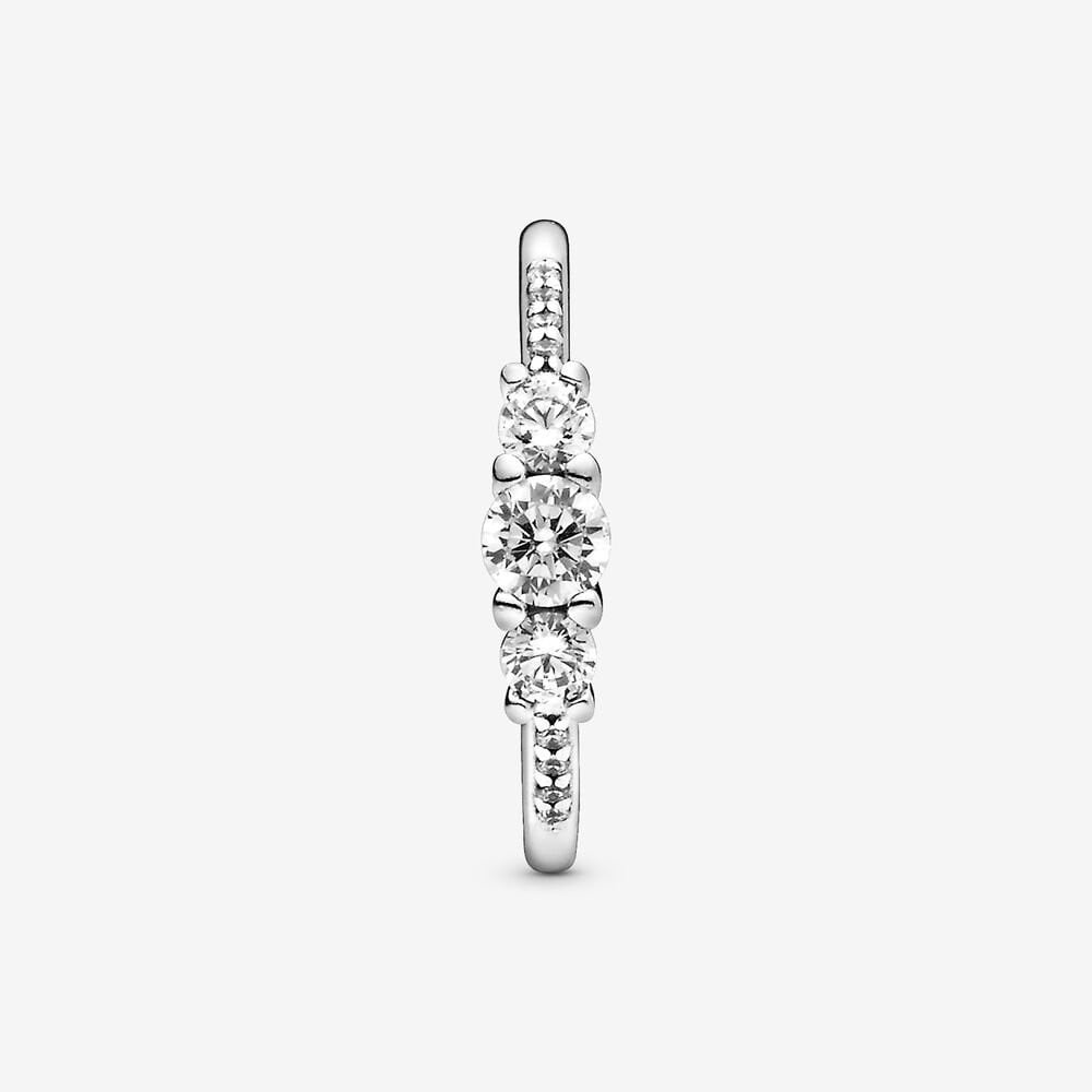 Nhẫn Pandora Clear Three-Stone Ring