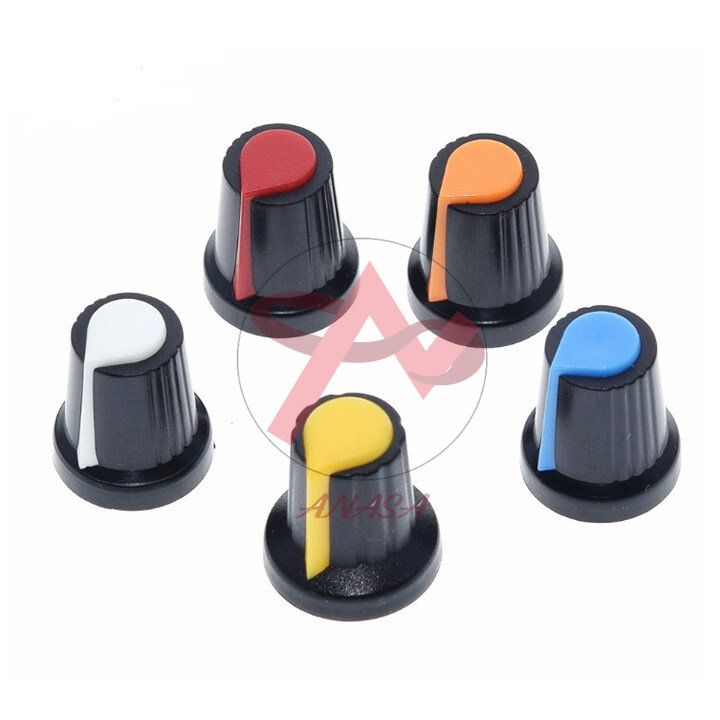 Combo Gói 100 Núm Amply Nhựa - Vỏ chiết áp Nhựa