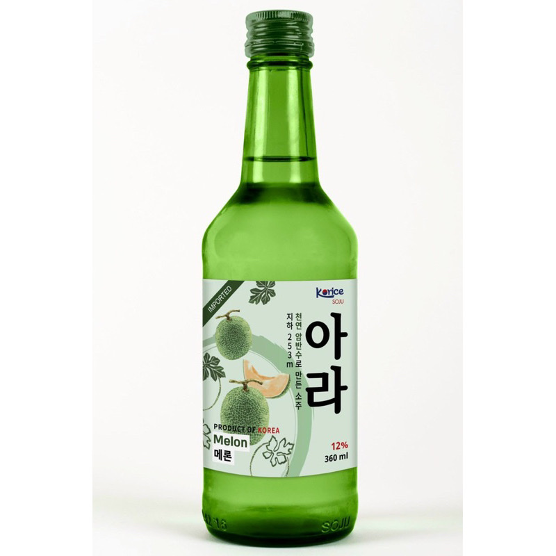 SoJu Hàn Quốc Vị Dưa Lưới Korice 360ml