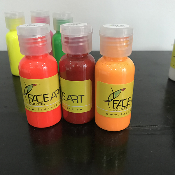 MÀU VẼ DẠ QUANG UV PHÁT SÁNG - MÀU VẼ MẶT FACE PAINTING NEON BLACK LIGHT - MÀU VẼ HÓA TRANG PHÁT SÁNG DẠ QUANG  UV