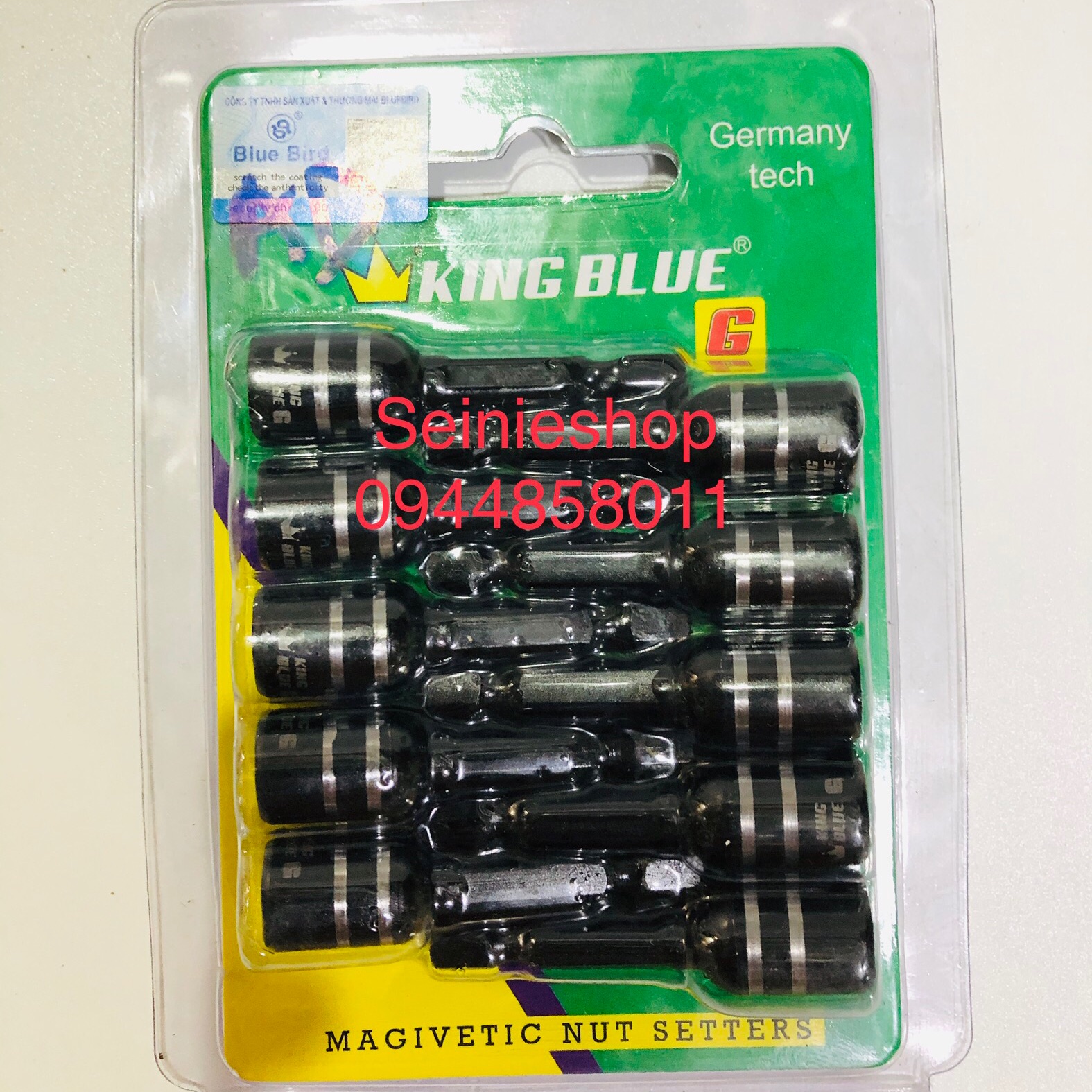 Bộ 10 đầu siết tôn bắt tôn King Blue siêu hít 8mm