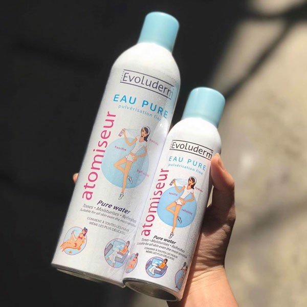 Xịt khoáng cấp ẩm làm dịu da Evoluderm 150ml / 400ml