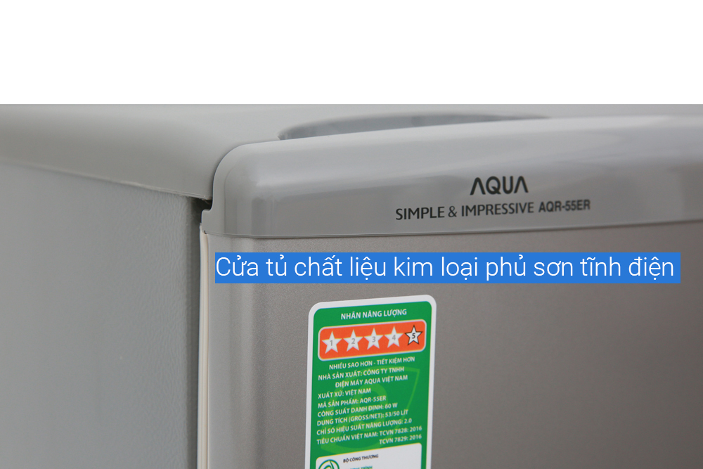 Tủ lạnh Aqua 50 lít AQR-55ER (Giao toàn quốc, miễn phí vận chuyển và lắp đặt Hà Nội)