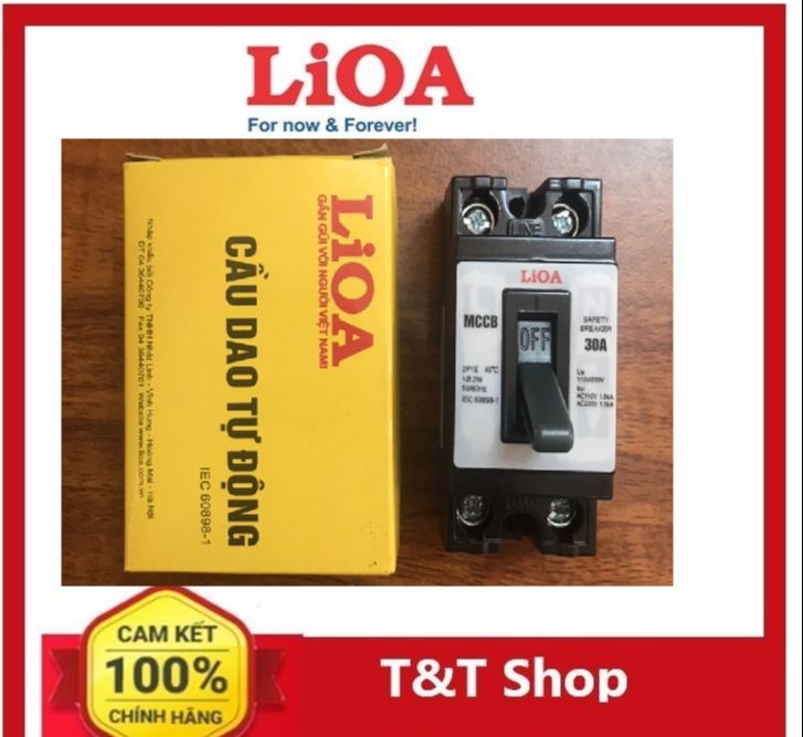 Cầu Dao tự động an toàn (át hộp) 30A Lioa