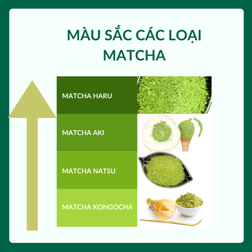 Bột Matcha Haru Nhập Khẩu Chính Hãng Nhật Bản, Dùng Pha Chế Đồ Uống , Làm Bánh, Trà Đạo