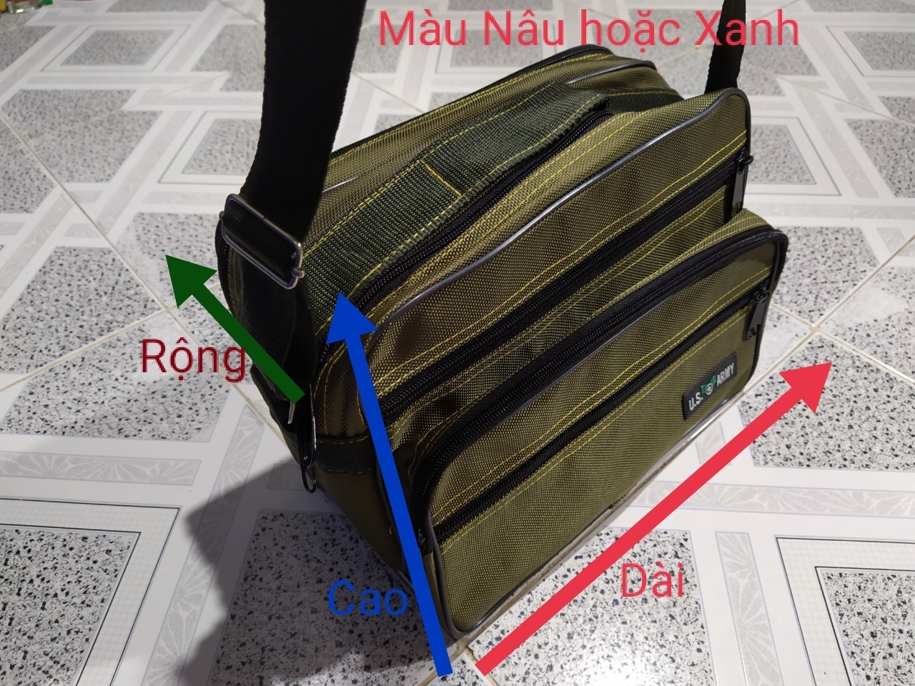 Túi Đựng Đồ Nghề Đeo Chéo size lớn ( 32cm× 20cm × 19cm )