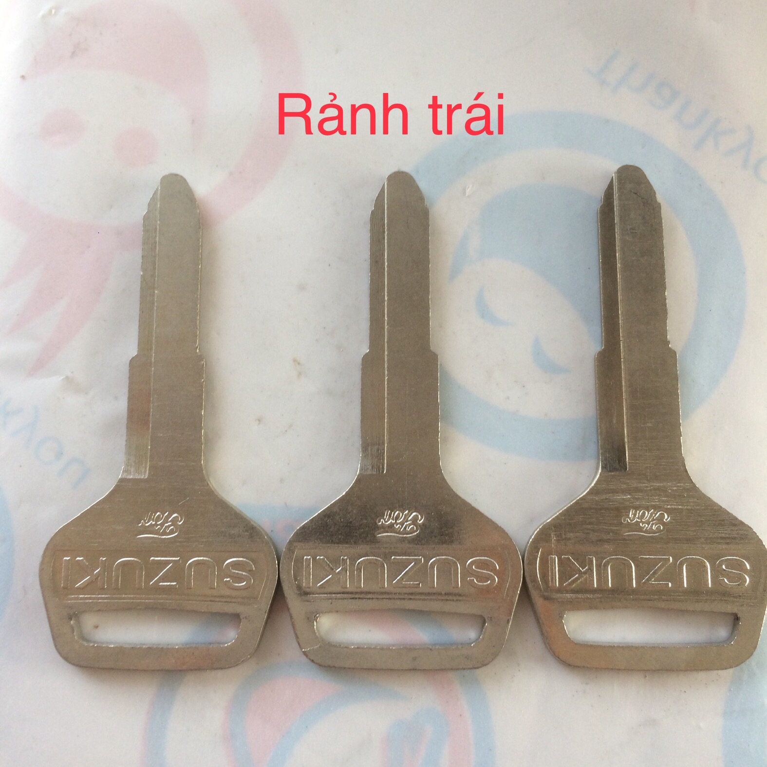 Phôi chìa khoá xe SUZUKI ( combo 3 chìa loại rảnh trái )